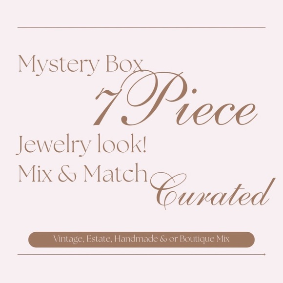 Mystery Box Jewelry - Mystery Jewelry Box 7 Pieces Curated For You - Vintage Estate Handmade Boutique
